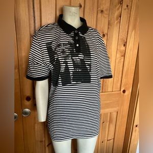 Rare XL Paul frank Andy Warhol men’s polo black and white